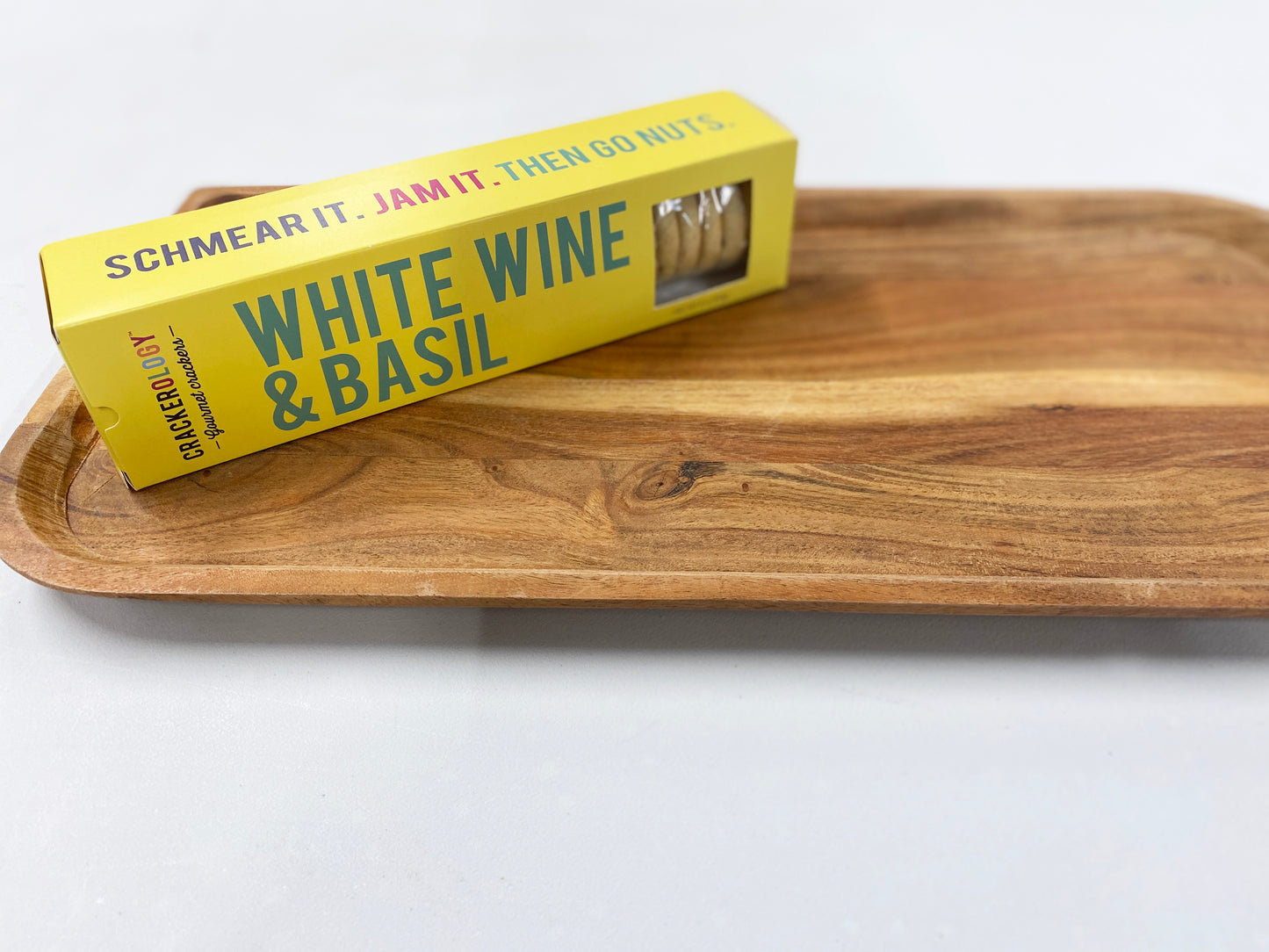 White Wine Crackers On a Tray