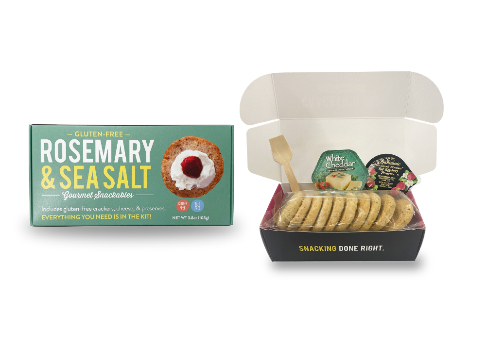 
                  
                    Snackable Gluten Free Rosemary & Sea Salt Crackerology Kit
                  
                