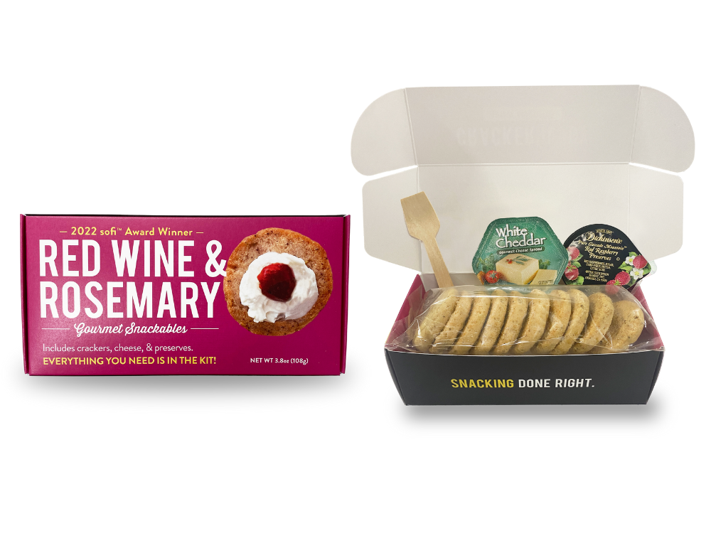 
                  
                    Snackable Red Wine & Rosemary Crackerology Kit
                  
                