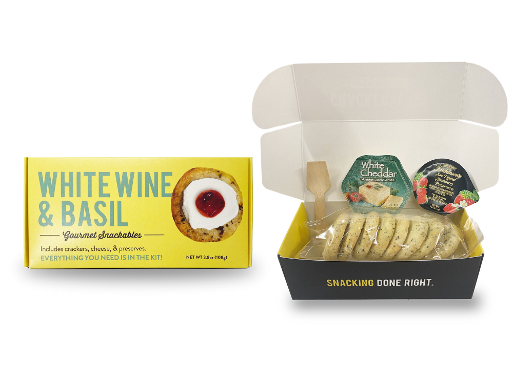 
                  
                    Snackable White Wine & Basil Crackerology Kit
                  
                