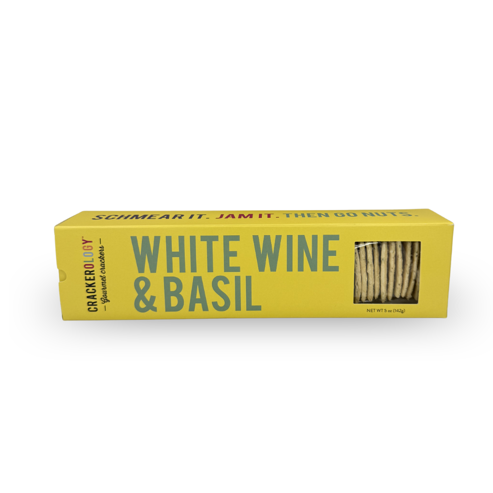 
                  
                    White Wine & Basil Crackers
                  
                