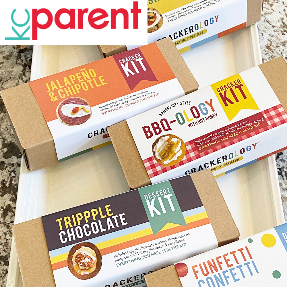 KC Parent magazine article, easy snack kits. Crackerology