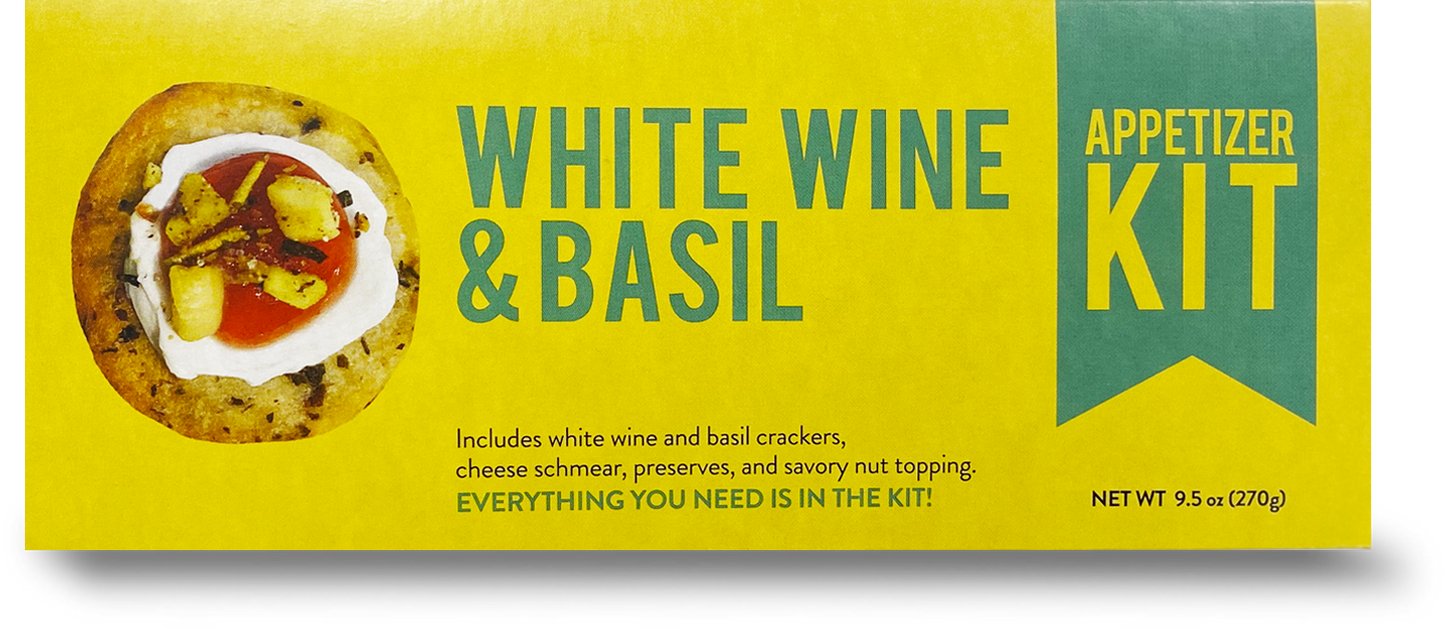 White Wine & Basil Appetizer Kit from Crackerology